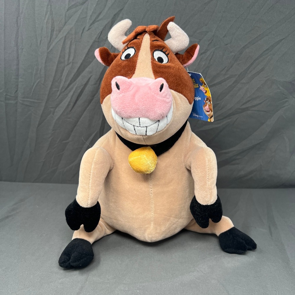 Disney Home On The Range Maggie Plush 12 Inch Brown Cow Stuffed Animal
